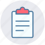 clipboard, document, file, list, page, paper, sheet 