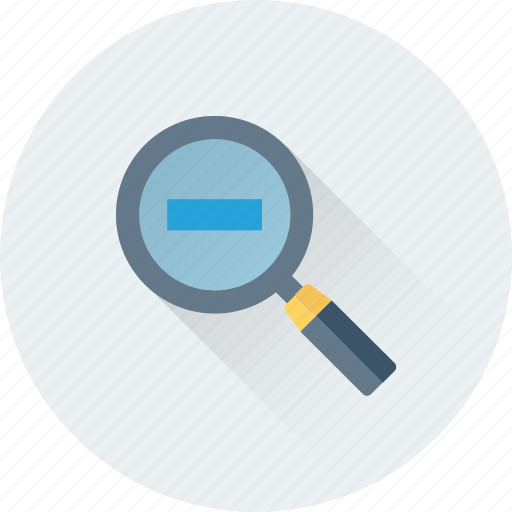 Loupe, magnifier, minimize, search tool, zoom out icon - Download on Iconfinder