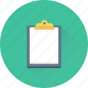 clipboard, document, list, notes, sheet