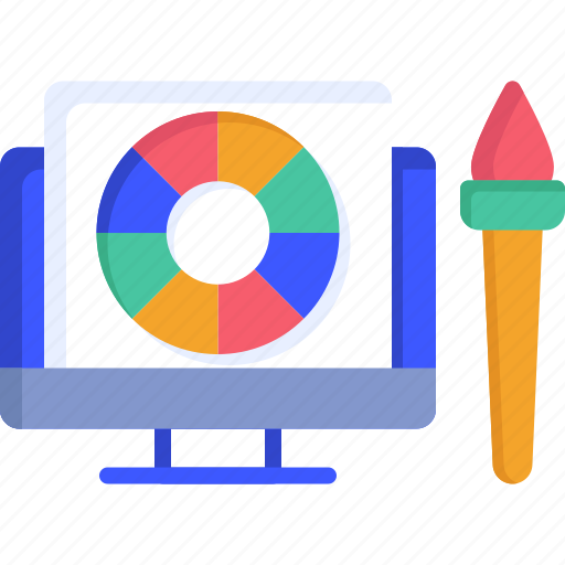 Palette, paintbrush, brush, paint icon - Download on Iconfinder