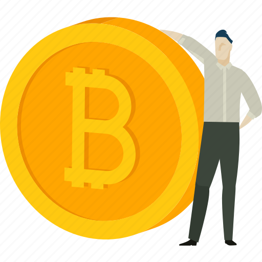 Bitcoin, cryptocurrency, coin, trade, blockchain, exchange, staking illustration - Download on Iconfinder