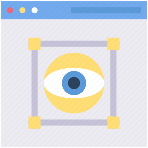Browser, eye, visibility, vision, visual, webpage, website icon - Download on Iconfinder