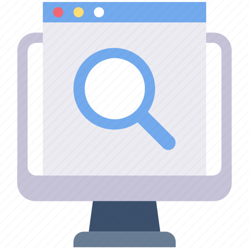 Browser, find, magnifier, monitor, search, webpage, website icon - Download on Iconfinder