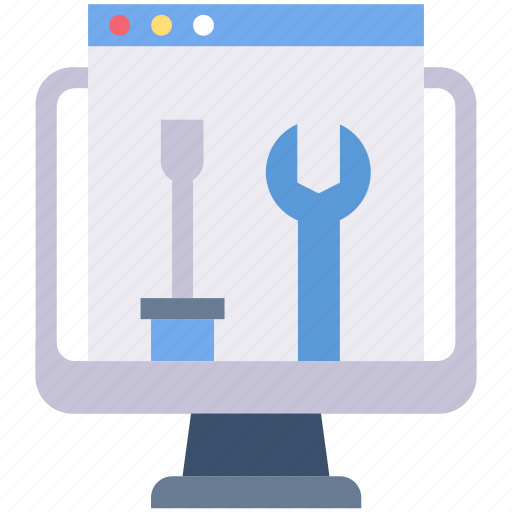 Monitor, options, preferences, screen, screwdriver, settings, wrench icon - Download on Iconfinder