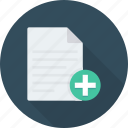 add, document, documents, editor, file, new, page