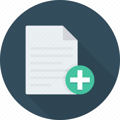 Add, document, documents, editor, file, new, page icon - Download on Iconfinder