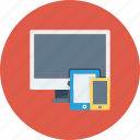 desktop, devices, mobile, responsive, tablet, website icon