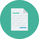 document, letter, note, page, paper, report icon