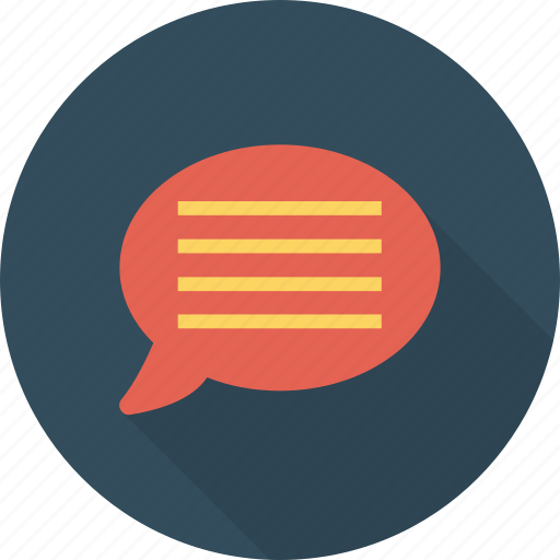Bubble, chat, comment, communication, message, speech, talk icon - Download on Iconfinder