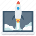 business, clouds, fast, launch, launching, marketing, rocket