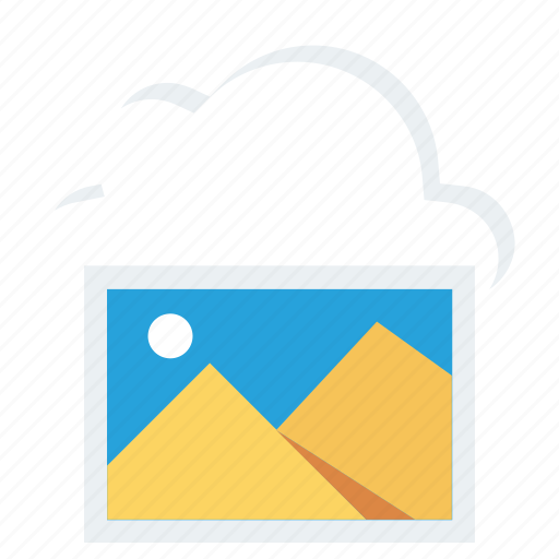 Cloud, gallery, image, interface, save, guardar icon - Download on Iconfinder
