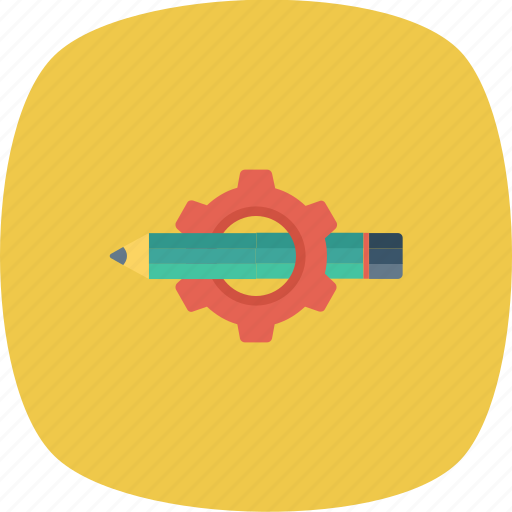 Customize, edit, gear, notes, pencil, settings icon - Download on Iconfinder