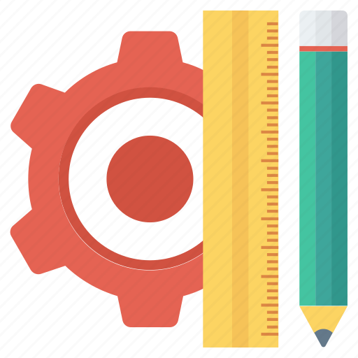 Pencil, gear icon - Download on Iconfinder on Iconfinder