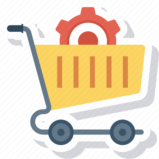 Cart, gear, options, setting, shopping icon - Download on Iconfinder