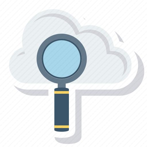 Cloud, computing, explore, find, magnifier, search icon - Download on Iconfinder