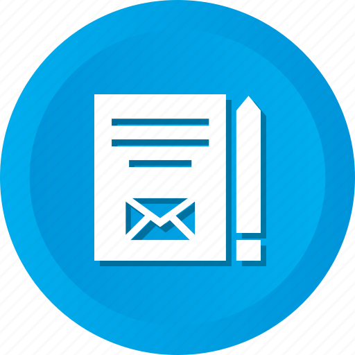 Content, envelope, give, mail, pencil, shipping icon - Download on Iconfinder