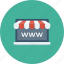 browser, ecommerce, homepage, online shop, portal, shop, webpage icon 