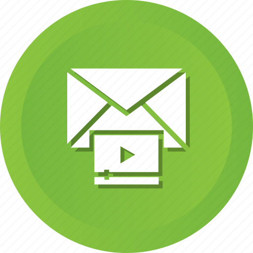 Email, envelope, mail, play, video icon - Download on Iconfinder