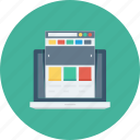 internet, laptop, layout, presentation, web, webpage, website icon