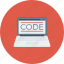 code, coding, development, laptop, programming icon 