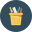 pen box, pencil container, pencil holder, pencil jar, stationery icon icon 