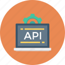 api, app, coding, computer, development, settings, software icon