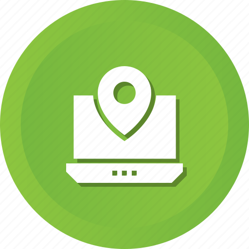 Gps, laptop, location, online, pin icon - Download on Iconfinder