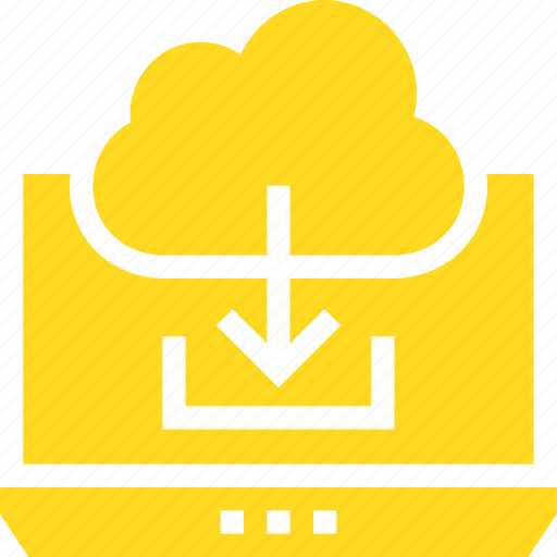Cloud, communication, computer, download, laptop, technology icon - Download on Iconfinder