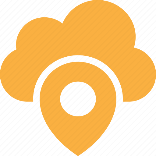Cloud, gps, location, map, server, up icon - Download on Iconfinder