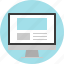 monitor, online, screen, website 