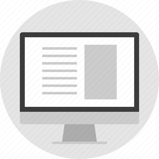 Monitor, online, website, wireframe icon - Download on Iconfinder