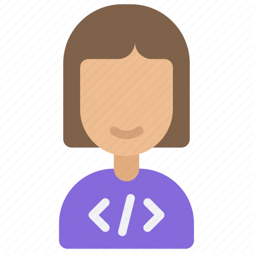 Female, developer, avatar, person, user, man, programmer icon - Download on Iconfinder