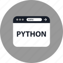 browser, coding, development, online, python, web, www