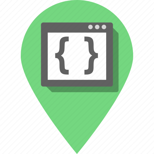 Brackets, development, pin, coding, programming, seo, website icon - Download on Iconfinder
