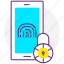 biometrics, credentials, fingerprint, mobile security, security, touch 
