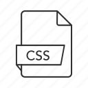.css, cascading style sheet, cascading style sheet file, css document, css file, css file icon, css icon