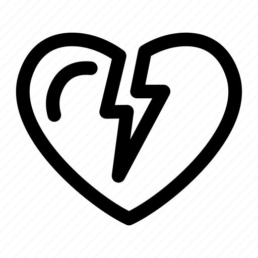 Breakup, broken, heart, love, romance, valentine, wedding icon - Download on Iconfinder