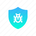 antivirus, shield, bug, protection, security