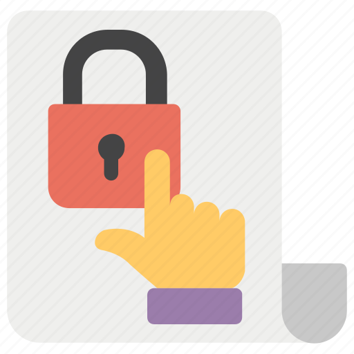 Data safety, file security, folder security, locked file, protected data icon - Download on Iconfinder