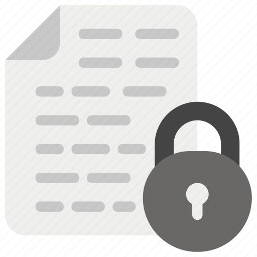 Data safety, file security, folder security, locked file, protected data icon - Download on Iconfinder
