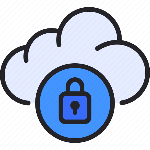 Cloud, computing, data, locked, storage icon - Download on Iconfinder