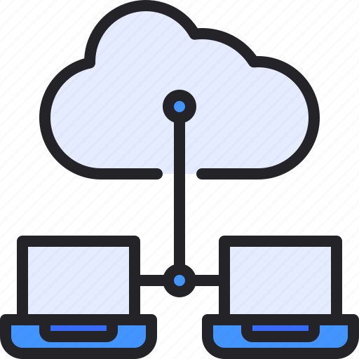 Cloud, computing, laptop, network, share icon - Download on Iconfinder