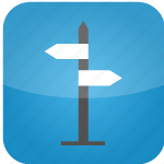 Flare, gude, hosting, iphone like, route, arrows, direction icon - Download on Iconfinder