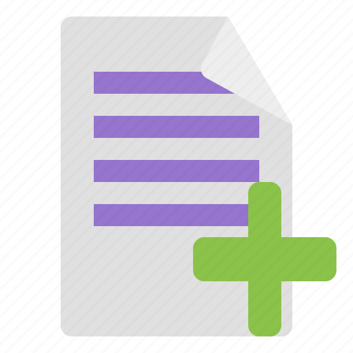Add, doc, paper, sheet icon - Download on Iconfinder