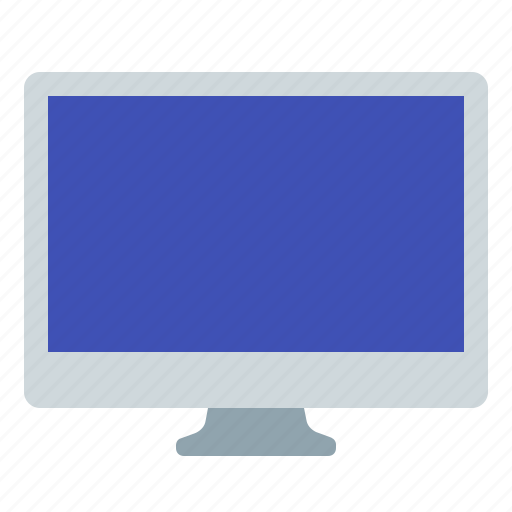 Blue, desktop, monitor, screen icon - Download on Iconfinder