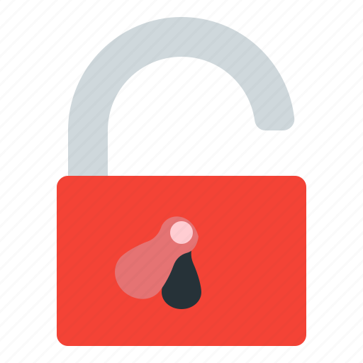 Enter, padlock, red, unlock icon - Download on Iconfinder