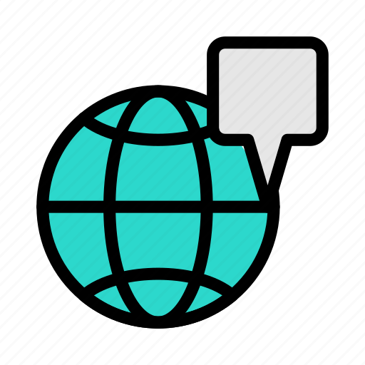 Global, message, world, map, internet icon - Download on Iconfinder