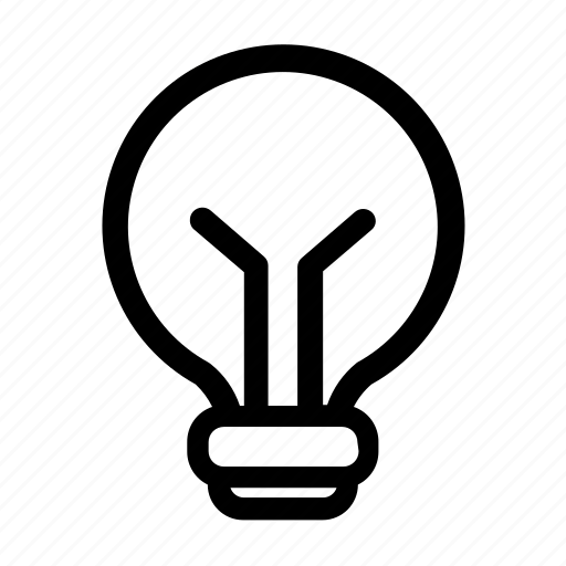 Idea, lightbulb, marketing, outline, solution, web icon - Download on Iconfinder