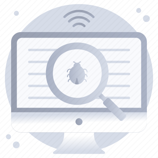 Bug finding, bug scanning, bug software testing, bug testing, bug searching icon - Download on Iconfinder