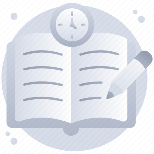 Record, no history, notebook, edit time, exercise book icon - Download on Iconfinder